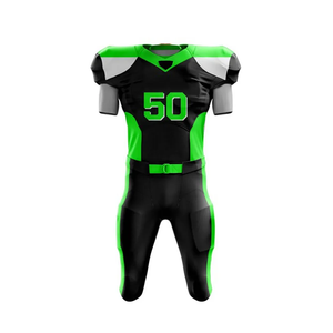 Ropa deportiva de entrenamiento, uniformes de fútbol americano transpirables, poliéster Spandex, secado rápido, logotipo personalizado, conjuntos de uniformes ligeros - Product Image 4