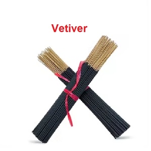 Varillas de incienso naturales Vetiver de 19 pulgadas más vendidas Suministro a granel de madera para uso aromático Color negro - Product Image 1