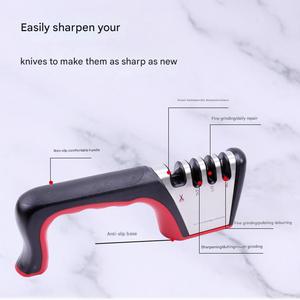 Ks11 4 Khe Cắm Dao Mài Nhà Bếp Dao Mài Lựa Chọn Đầu Bếp Tốt Nhất Mài Chuyên Nghiệp Kit Hướng Dẫn Sử Dụng - Product Image 4