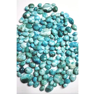 หินอัญมณีทรงหลวม169ชิ้น9มม.-22มม. สีฟ้า Larimar ที่ได้รับการรับรองจาก Iroc ได้รับการรับรองจาก695ชิ้น - Product Image 1