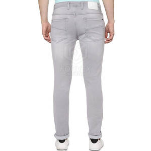 Pantalones Vaqueros de Hombre, Estilo Urbano, Corte Recto, Cintura Media, Tejido de Punto, Precio Bajo, Hechos a Medida, Transpirables, Gran Venta - Product Image 2