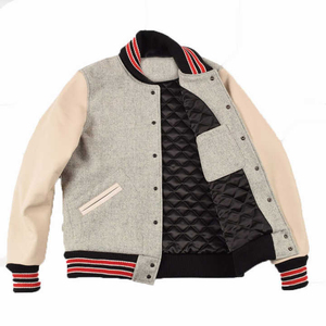 Dikson Chaqueta Varsity de Satén Personalizada para Hombre Chaqueta de Béisbol y Deportes de Equipo con Cuello Levantado de Alta Calidad Tela de Lona - Product Image 1