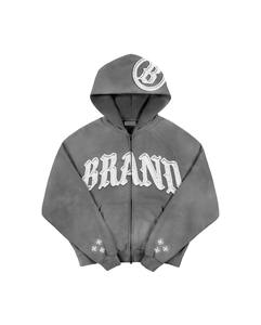 Sudaderas con capucha de manga larga deportivas con logotipo personalizado para mujer con cremallera informal y cordón sudaderas con capucha de gran tamaño para mujer con cremallera - Product Image 5