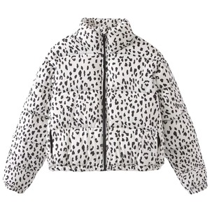 Veste pour femmes en peluche imprimée en 3D personnalisée design décontracté vente de gros veste en peluche veste d'hiver à col montant de qualité supérieure - Product Image 3