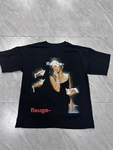 เสื้อยืดผู้ชายทรงบ็อกซี่ ผ้าฝ้ายผสมไม้ไผ่ คุณภาพสูง เป็นมิตรกับสิ่งแวดล้อม สไตล์เรโทร ลุควินเทจ ผ้าถักเนื้อแน่น รับผลิตแบบ OEM พร้อมโลโก้ตามสั่ง - Product Image 5