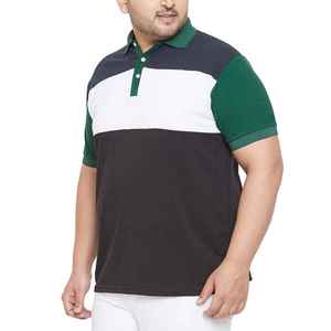 Camiseta de algodón para hombre con cierre de cremallera Tela de terciopelo Manga corta Cuello redondo para un cómodo fin de semana o ropa de viaje - Product Image 5