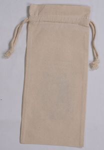 100% sac à cordon en coton biologique conçu sur mesure Logo imprimé toile écologique recyclé Shopping sac cadeau sacs promotionnels - Product Image 4