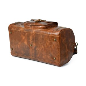 Nouveauté hommes multi-fonction étanche 2025 meilleure vente conception intelligente sacs de voyage en cuir véritable sac polochon - Product Image 2