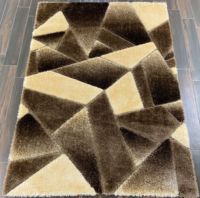 Adiva Beste Qualität Türkischer Gewebter Jacquard Maschinengefertigter Rechteckiger Polyester Shaggy Hochflor-Teppich Set Blau Flauschig Wohnzimmer
