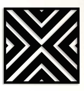 Handmade Metal Wall Art Frame Abstract Square Indian Handicraft Quality Home <b>Decor</b> for <b>Retirement</b> Birthday Ramadan Celebrations - Product Image 1