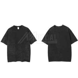 Camiseta de lavado ácido para hombre superventas, nuevo diseño, tejido de punto de algodón 100%, MOQ bajo, venta al por Mayor en Venta - Product Image 4