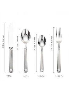 New Stylish Cutlery Set Decorative Stainless Steel Metal Cutlery Set Manufacturer And Exporter New Design Metal <b>Flatware</b> Set - Product Image 5