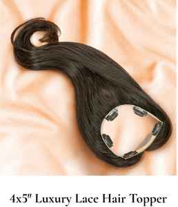 Adornos de cabello virgen para mujer 4x4 4x5 5x5 Tamaños hechos de cabello humano indio Aspecto natural Ligero Ajuste cómodo - Product Image 5