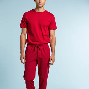 Camiseta y pantalón de poliéster y algodón 100%, chándal para hombre, camiseta para correr de verano, chándal para hombre - Product Image 4