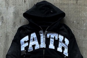 Sudadera con capucha de gran tamaño para hombre, ropa de calle corta con hombros caídos, sudadera de invierno desgastada con cremallera de peso pesado - Product Image 2