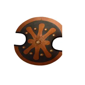 Kaufen Sie Standardqualität mittelalterliches Sperrholz griechischer Achillesschild mit richtiger historischer Gestaltung