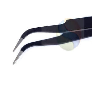 Pinces à extensions de cils de précision de qualité supérieure, outil de beauté professionnel en acier inoxydable, pinces à extensions de cils à ultra-grip - Product Image 6