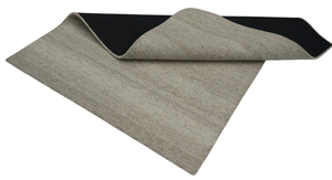 Ivory and Taupe Modern Stripes Textured Polyester Hand <b>Tufted</b> Washable Area <b>Rug</b> Eco-Friendly Home Living Room Decor - Product Image 2