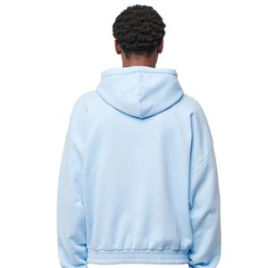 Haute qualité 400Gsm poids lourd 100% coton hommes sweat à capuche zippé Style de rue coton sweats à capuche zippés pour hommes - Product Image 2