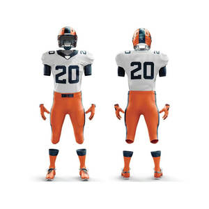 Uniforme de Fútbol Americano Personalizado con Estampado a Color, Manga Corta, Tejido French Terry Transpirable, Ropa Deportiva Sublimada para Primavera/Otoño - Product Image 1