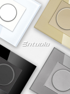 European Wall <strong>Fan</strong> Speed <strong>Controller</strong> with Glass Frame | Rotary Knob Dimmer <strong>Switch</strong> - Product Image 2