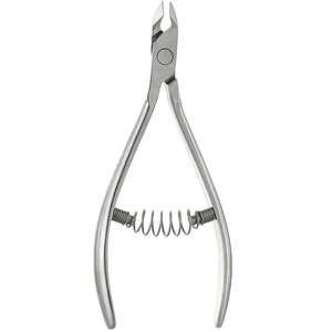 Pince à cuticules Staleks professionnelle en acier inoxydable satiné pince à cuticules à action printanière pince à manucure et pédicure - Product Image 2