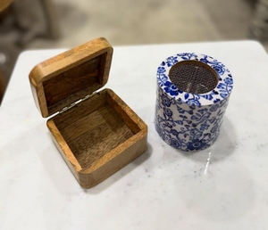 Venta caliente gris marrón madera Bakhoor quemador Ramadán árabe incienso titular Mubkhar decorativo reflujo madera incienso quemador - Product Image 2