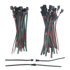 Jst Sm 3 Pin Connector Cables Male And Female Plug Cable Wire Harness Led Electric Terminals Wire