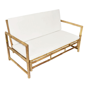 ชุดโซฟาไม้ไผ่พร้อมเบาะกันน้ำเฟอร์นิเจอร์ลานสวนกลางแจ้ง - Product Image 2