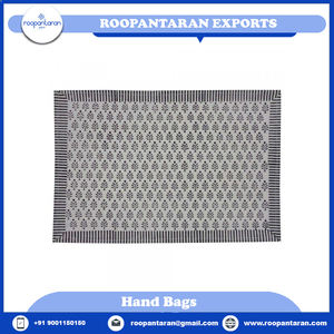 Bloc de main exquis imprimé toile de coton écologique tapis de Table personnalisables ensemble mariage moderne usage domestique 2 pièces en gros - Product Image 2