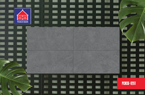 Azulejos de porcelana con aspecto de piedra gris de diseño moderno 30x60, esmaltado mate antideslizante de alta calidad para apartamento, uso en exteriores, Vietnam directo - Product Image 3