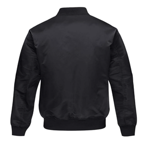 Veste de pilote de plein air pour hommes de couleur personnalisée blouson d'aviateur de style unique respirant de haute qualité veste matelassée en satin de conception OEM - Product Image 6