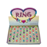 Jolies bagues lumineuses phosphorescentes en pierres écologiques, formes cœur, étoile, cercle, triangle, lune, bijoux fantaisie pour enfants, cadeau