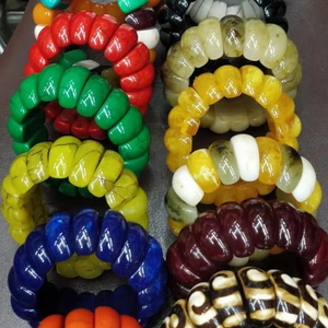 กำไลเรซิ่นน้ำหนักเบาทนทานกำไลข้อมือทำมือมีสไตล์ปรับขนาดสีได้สำหรับงานแต่งงานงานปาร์ตี้คริสต์มาส - Product Image 1