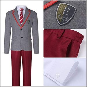 ชุดเครื่องแบบนักเรียนของผู้ชาย,เครื่องแต่งกายลำลองสำหรับเด็กผู้ชายสถาบันการศึกษาคุณภาพสูง - Product Image 4