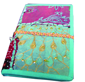 Diario reutilizable ecológico hecho a mano en la India, cubiertas de películas en blanco recicladas, cuaderno de diarios, páginas naturales hechas en X, manualidades de papel - Product Image 1