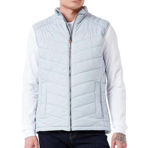 Stand Collar Hombres Sin mangas Transpirable Formal Invierno Puffer Chaleco Packable Burbuja Acolchado - Product Image 2