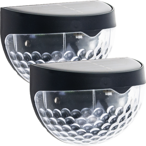 Lampe solaire LED 2 pièces / Lampe murale lanterne complète avec capteur crépusculaire - Product Image 1