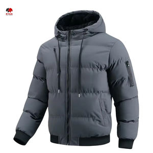 Chaqueta Acolchada con Capucha Desmontable para Invierno, Chaqueta Acolchada con Capucha Cálida, Chaqueta Acolchada con Capucha Cortavientos, Chaqueta Acolchada con Capucha Aislada para Invierno - Product Image 1