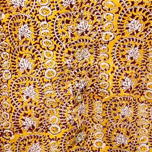 Chemise décontractée en coton à imprimé floral pour garçons tendance avec col |   Chemise à manches courtes boutonnée pour l'été - Product Image 2