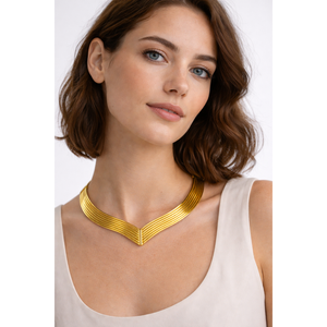 Exquisite Gold-Plated Brass Hasli Fashion Cuff <b>Bracelet</b> - Product Image 1