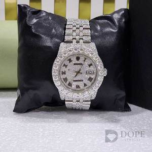 Montres de luxe en diamant Mouvement japonais Full ICED Moissanite Qualité inégalée Sparkle Fashion Quartz Glass Japanese Quartz - Product Image 5