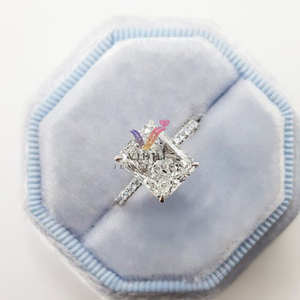 Eternity vermeil Vidhi joyería personalizar lujo 18K oro joyería Moissanite laboratorio crecido diamante anillo Unisex para mujeres - Product Image 3