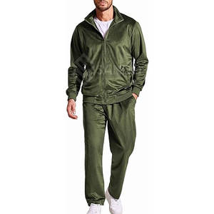 ชุดวอร์มผ้ากำมะหยี่สีพื้นสำหรับผู้ชายชุดวอร์มลำลองมีปกเสื้อมีฮู้ดขนาดใหญ่พิเศษสำหรับฤดูหนาว - Product Image 1