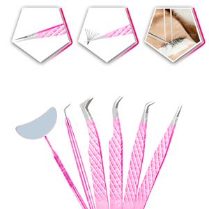 แหนบต่อขนตาด้ามจับเพชรแบบมืออาชีพผลิตจากสแตนเลสบริการ OEM สำหรับฉลากส่วนตัว - Product Image 2