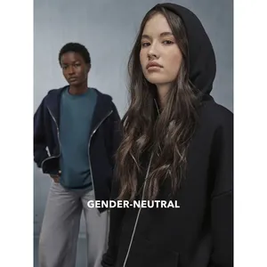 Felpa con Cappuccio e Zip Sostenibile per Merchandising Promozionale, Ecologica e dal Fascino Influenzante - Product Image 3