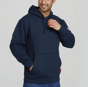 Sudaderas con Capucha de Invierno para Hombre, 100% Algodón, Tejido de Rizo, Corte Holgado, Cierre de Cremallera, Transpirable, Ecológico, Impresión Digital, Grueso, Pesado, Liso - Product Image 2