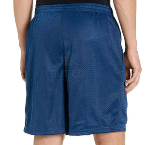 Short en maille taille moyenne pour hommes de haute qualité Slim Fitness Polyester Wear Custom Designed Solid Pattern Offre Spéciale High Street Style - Product Image 3