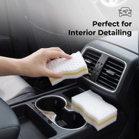 Éponge magique en mélamine souple pour le nettoyage en profondeur des vitres automobiles – Tampon en mélamine haute densité