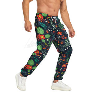 Pantalon de survêtement en toile taille haute pour hommes personnalisé en gros vêtements de rue décontractés Service OEM technique de sublimation de coton vente en ligne - Product Image 3